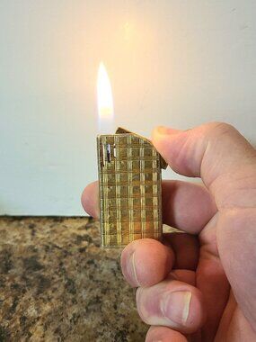 Vintage 1960s Electro-V Butane Lighter, Made In Japan, Working